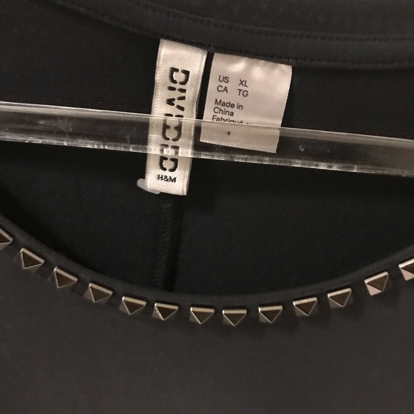 Black studded tunic top/dress - Picture 3 of 5